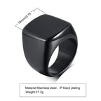 Cremation Ring, Black Urn Signet Rings, Ashes Holder Urn Ring, Keepsake Memorial Jewelry