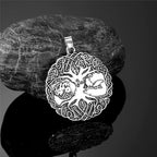 PENDRA Tree Life Norse Leather Necklace