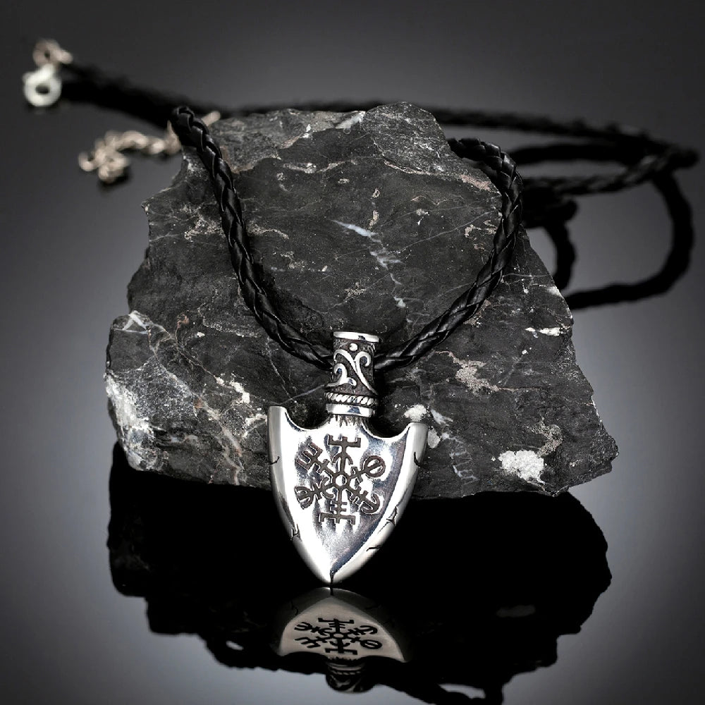 PENDRA Rune Compass Norse Necklace
