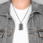PENDRA Spade King Skull Steel Necklace