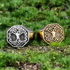 PENDRA Tree Life Celtics Steel Ring