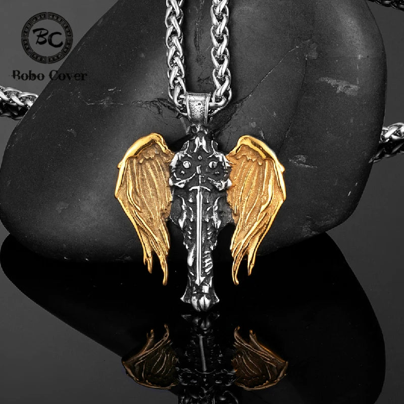 PENDRA Angel Wings Gold Necklace