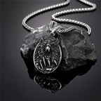 PENDRA Wolf Gold Celtic Necklace