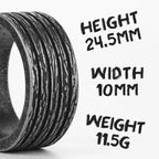 Simple Vintage Black Stainless Steel Mens Womens Rings Charm Trendy For Couple Girl Boyfriend Jewelry Creativity Gift Wholesale