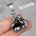 PENDRA Fitness Gym Bodybuilding Steel Necklace