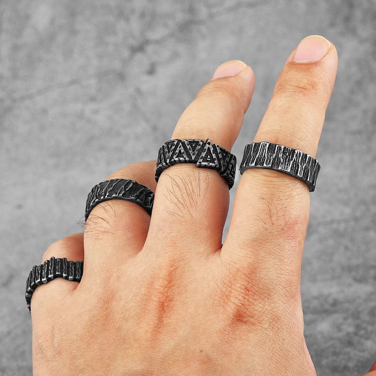 PENDRA Tire Boyfriend Biker Steel Ring