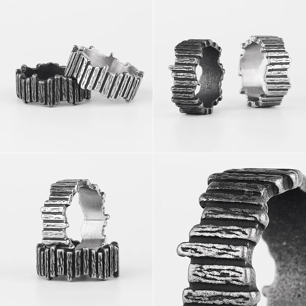 PENDRA Fence Boyfriend Biker Steel Ring