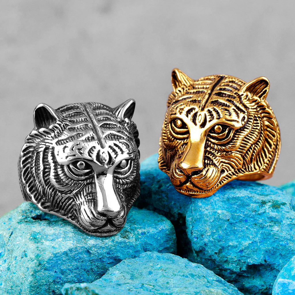 PENDRA Domineering Tiger Animal Steel Ring