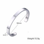 Bangle Bracelet Men, Cuff Bracelets, Stainless Steel Bracelet, Dainty Brazalets, Minimalist Bracelet Jewelry, Cuffs Bangles