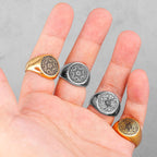 PENDRA Constellation Patron Saint Steel Ring