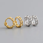 PENDRA Hoop Sterling Silver 4 Earrings