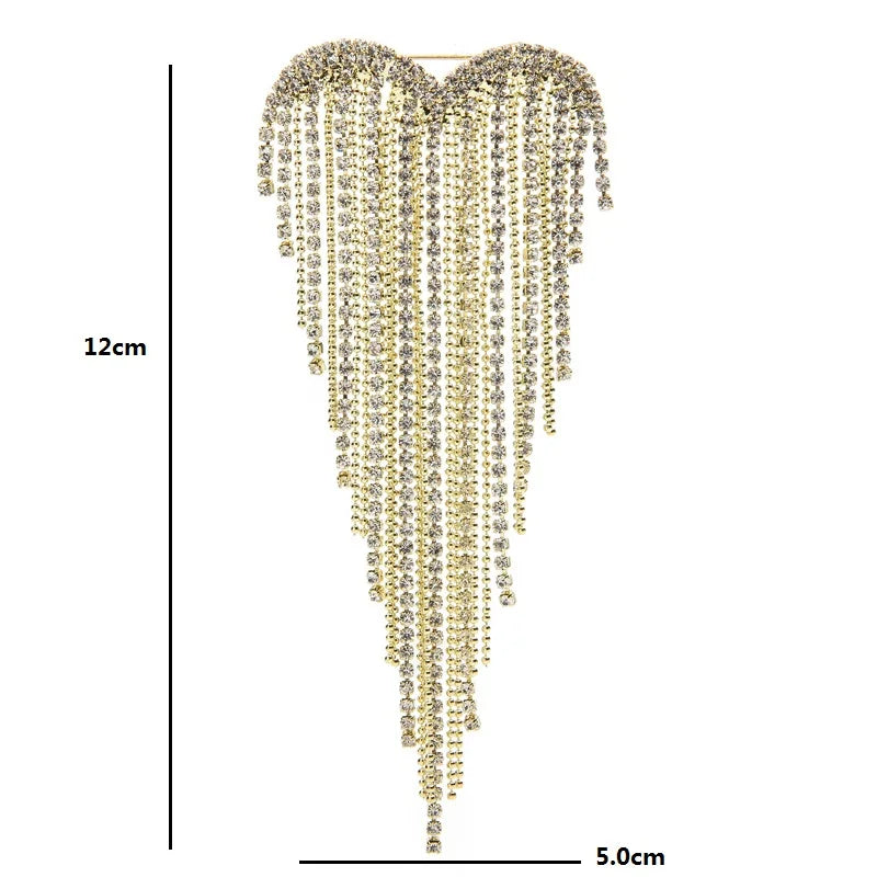 PENDRA Heartelle Tassel Heart Brooch