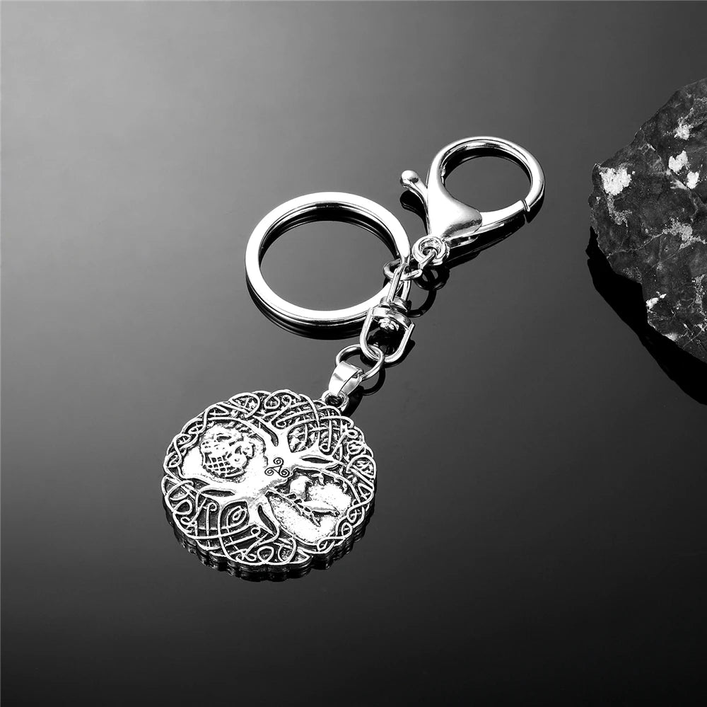 PENDRA Tree Life Norse Leather Necklace