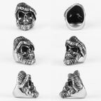 PENDRA Hippie Big Beard Steel Ring