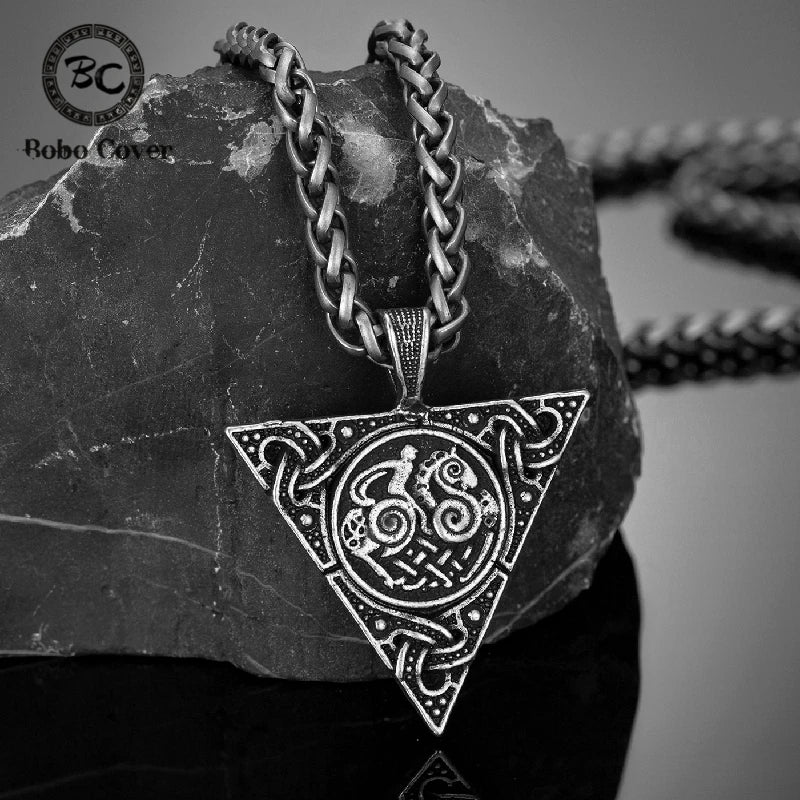 PENDRA Rune Triangle Necklace