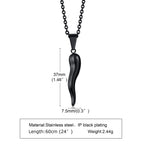 PENDRA Horn Cornicello Pendant Necklace