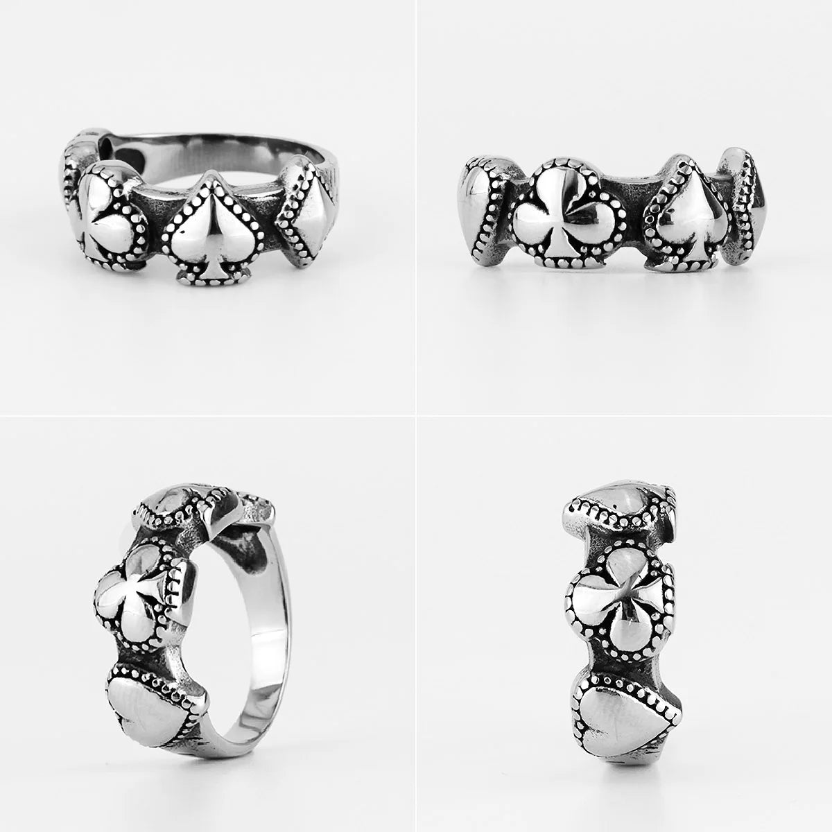 PENDRA Good Luck Poker Steel Ring