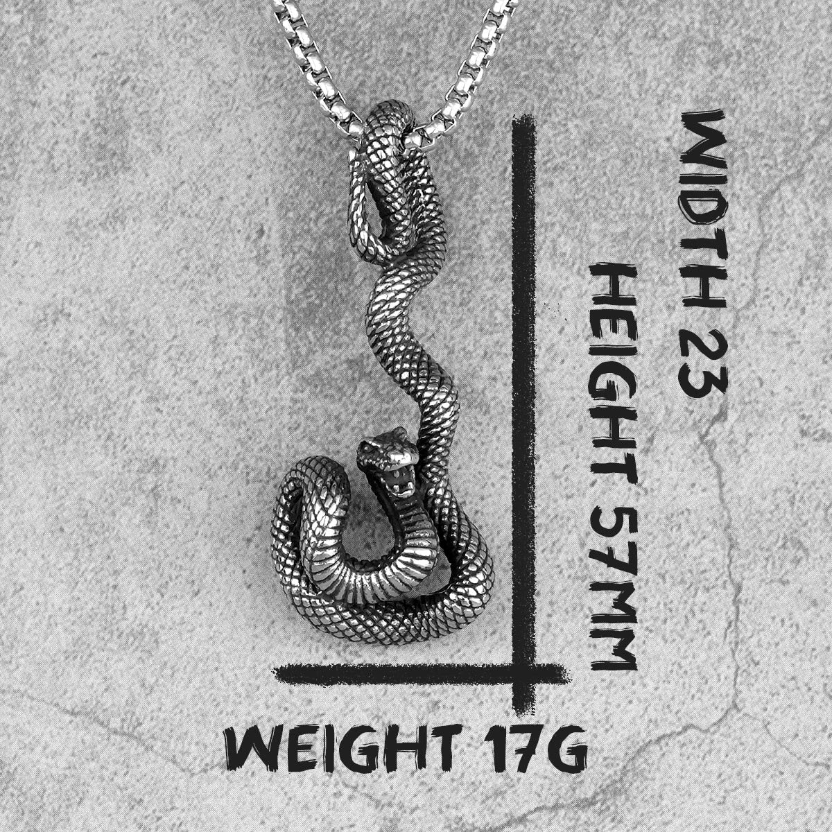 PENDRA Wrentari Snake Motif Necklace