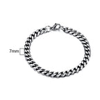 PENDRA Cuban Curb Thin Bracelet