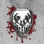 Demon Clown Mask Stainless Steel Men Necklaces Pendants Chain Gothic Punk for Boyfriend Male Jewelry Creativity Gift Wholesale