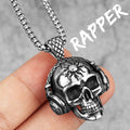 PENDRA Death Rock Headphone Steel Necklace