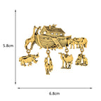 PENDRA Noah's Ark Animal Scene Brooch
