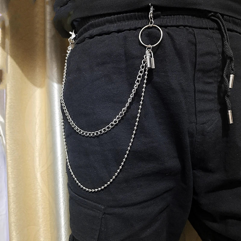 PENDRA Moonstar Rivet Waist Chain Keychain