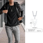 PENDRA Interlocking Triangle Pendant Necklace