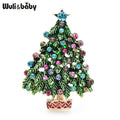 PENDRA Arboris Green Enamel Christmas Tree Brooch