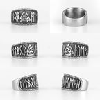 PENDRA Norse Mythology Odin Steel Ring