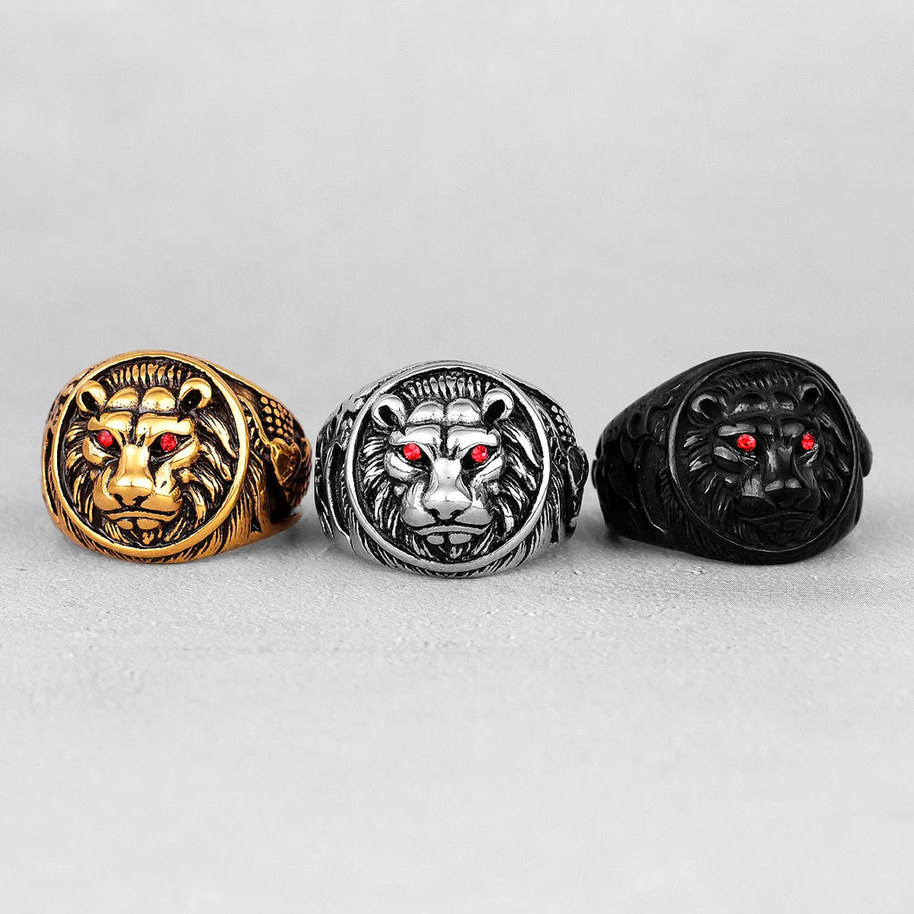 PENDRA Tiger Animal Rap Steel Ring
