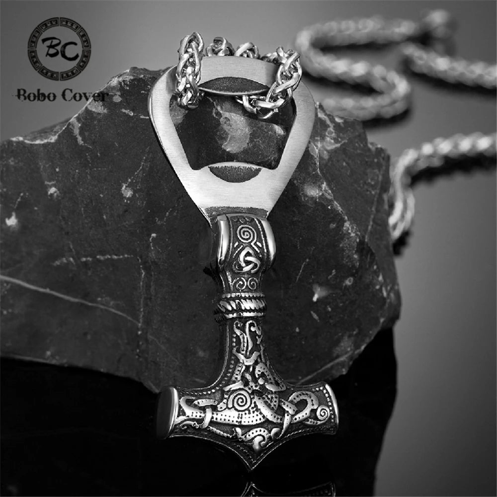 PENDRA Thor Hammer Norse Viking Necklace