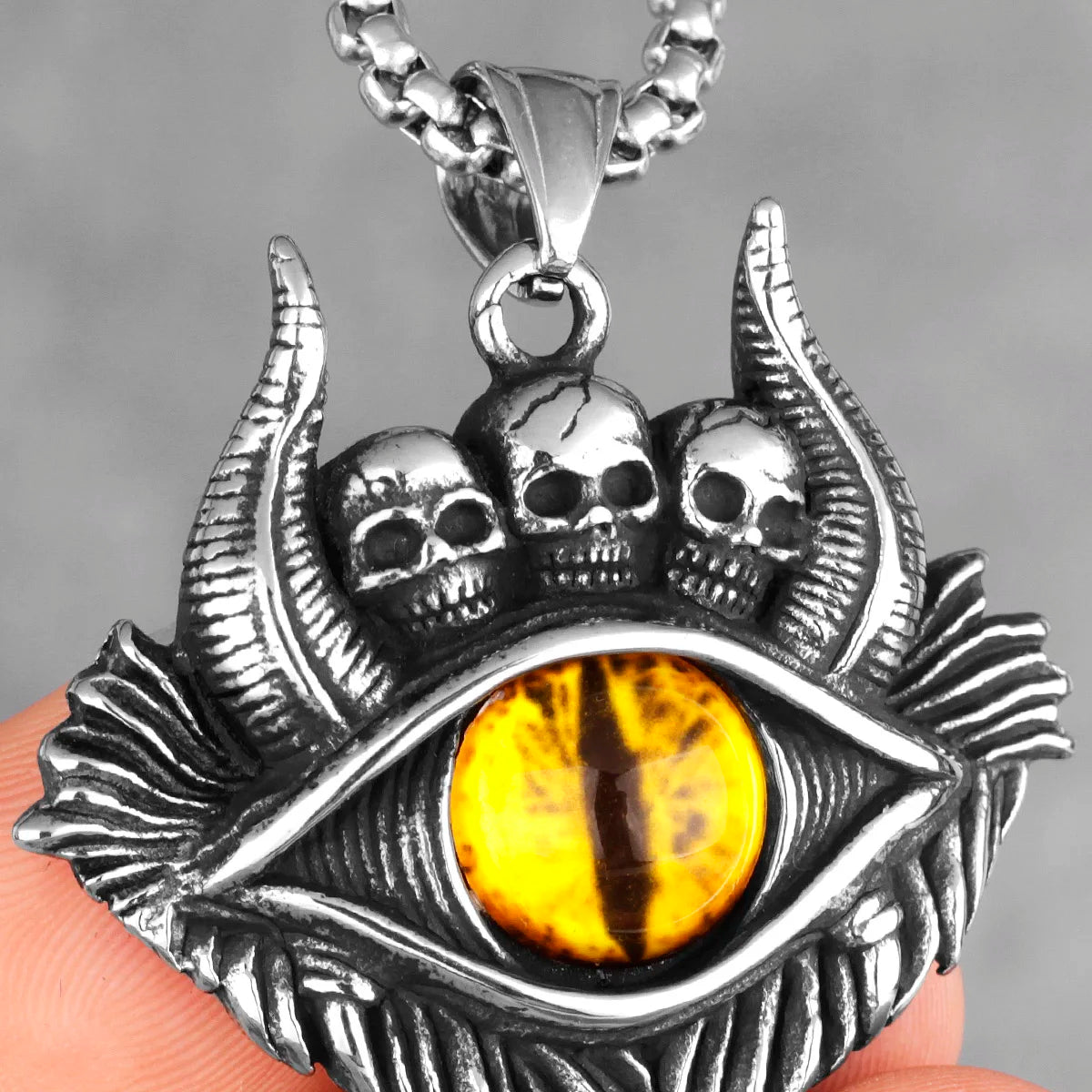PENDRA Veymora Skull Motif Necklace