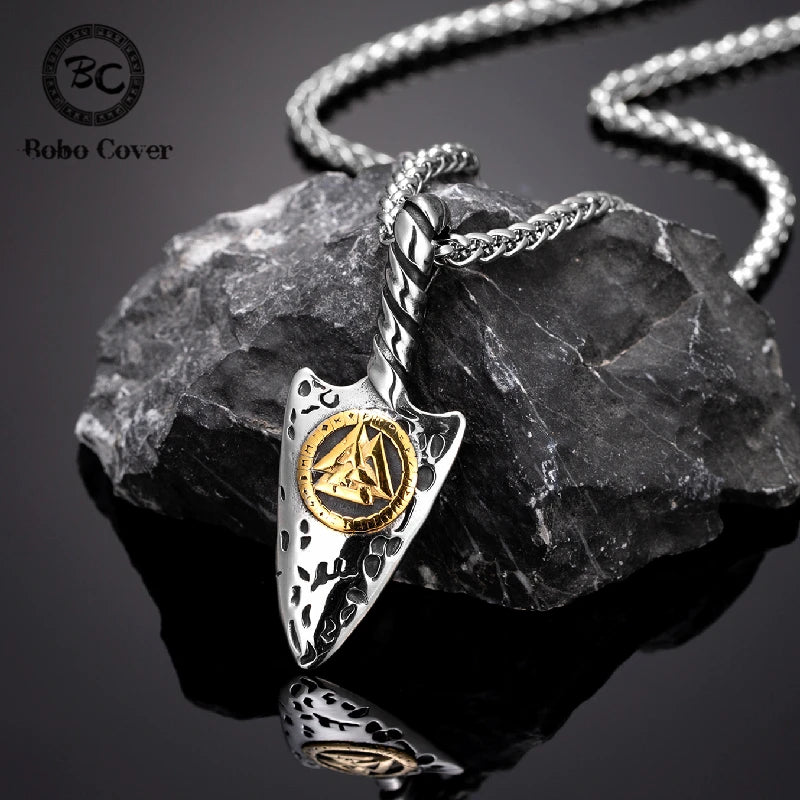 PENDRA Rune Gold Vegvisir Necklace