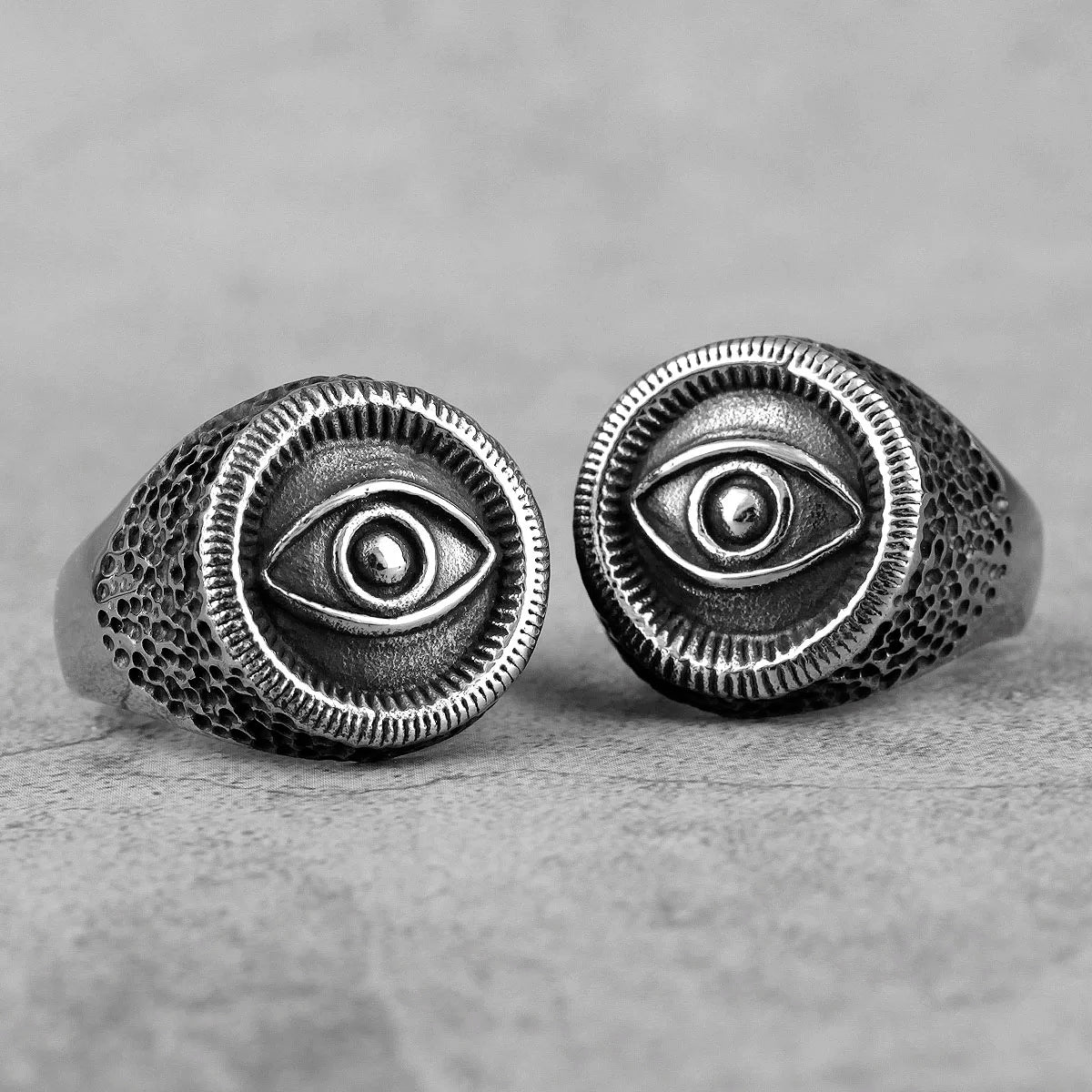 PENDRA Egypt Eye Horus Steel Ring