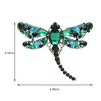PENDRA Smaller Size Crystal Dragonfly Brooch