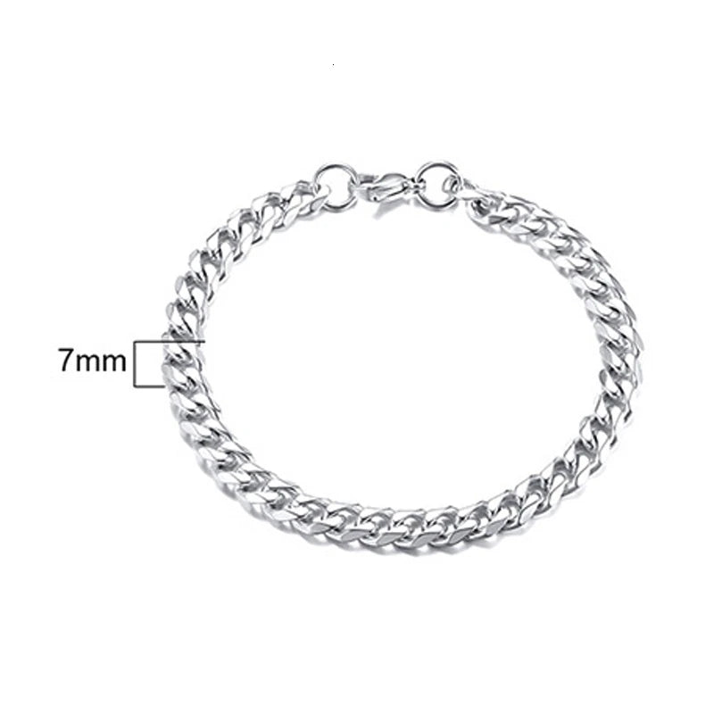 PENDRA Cuban Curb Thin Bracelet