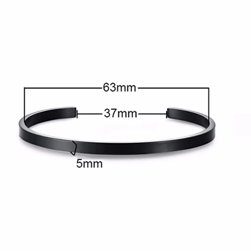 Classic Openning Bangles Bracelet for Women Men,Stainless Steel Cuff Bracelet,High Polished Bangles Gift