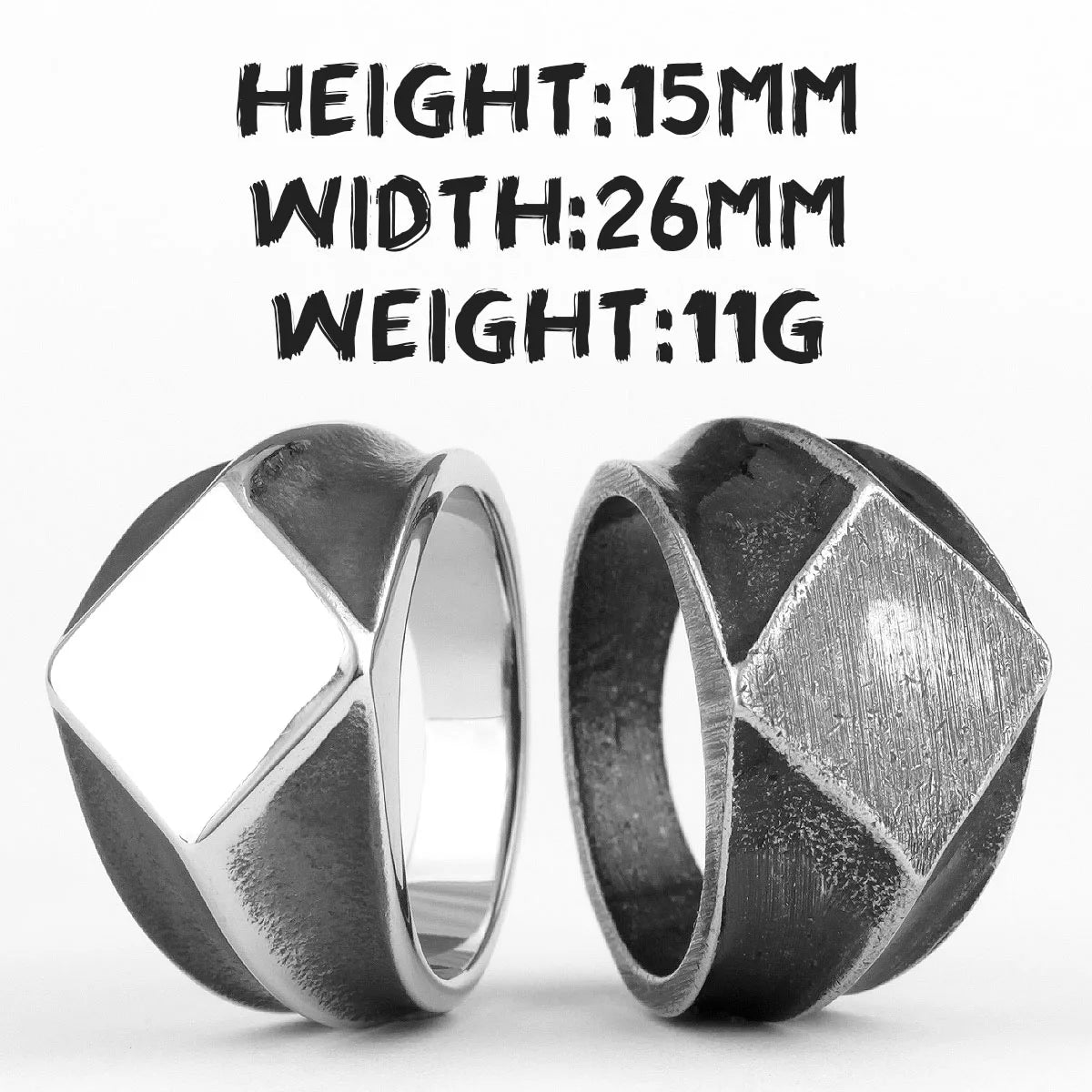 PENDRA Polygon Trend Punk Ring