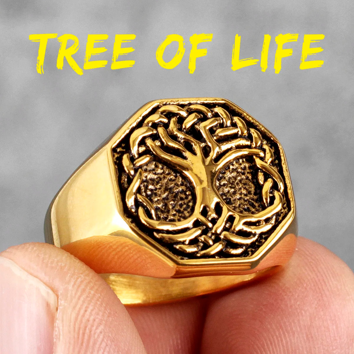 PENDRA Tree Life Celtics Steel Ring