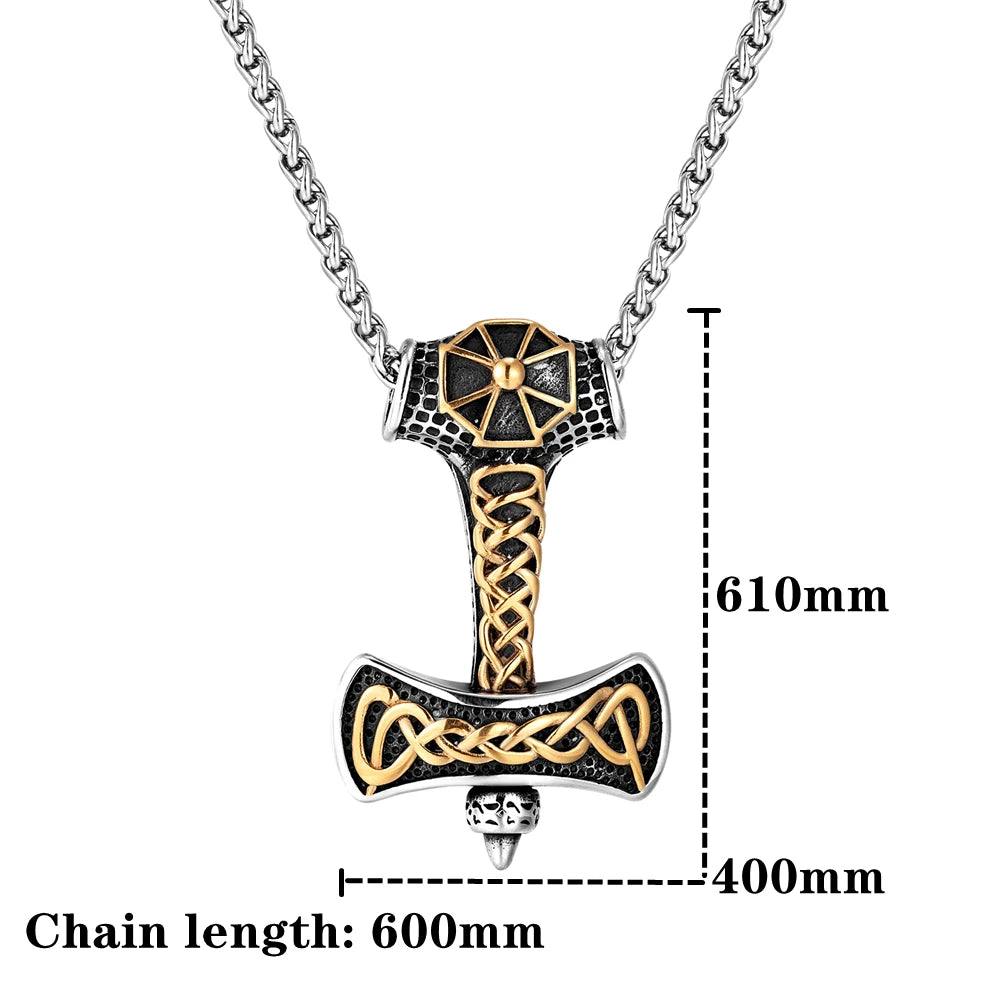 PENDRA Rune Gold Cross Necklace