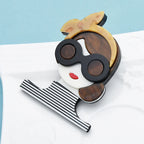 PENDRA Wear Bowknot  Glasses Gentle Lady Brooch