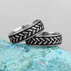 Celtic Knot Viking Symbols Weave Stainless Steel Mens Women Rings Simple Trendy for Boyfriend Jewelry Creativity Gift Wholesale
