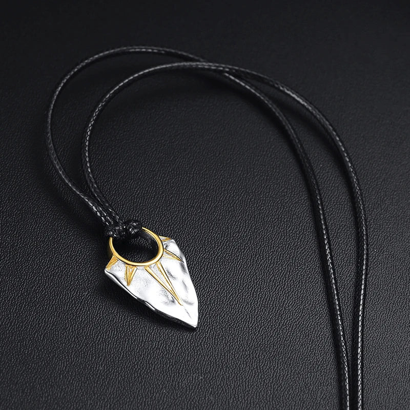 PENDRA Arrow Rope Pendant Necklace