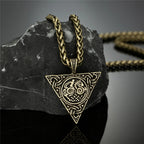 PENDRA Rune Triangle Necklace