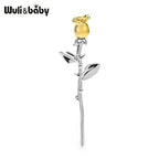 PENDRA Aurelia Classic Gold Rose Flower Brooch