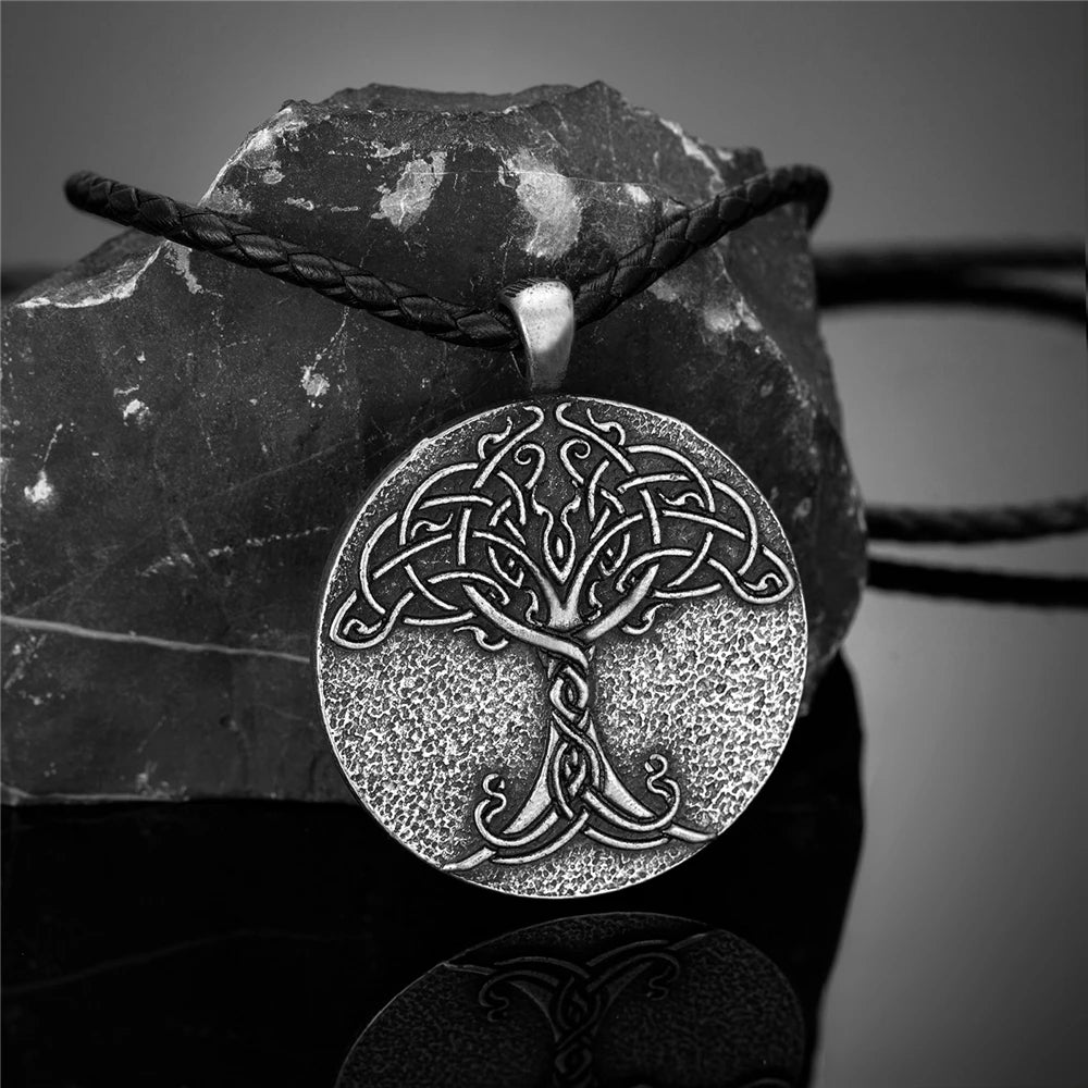 PENDRA Tree Life Vintage Steel Necklace