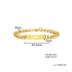 PENDRA Plate Tag Bracelet