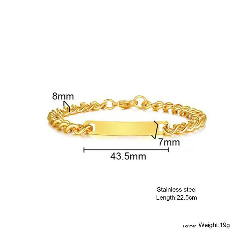PENDRA Plate Tag Bracelet