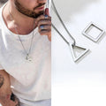 PENDRA Interlocking Triangle Pendant Necklace